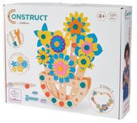 Eichhorn Construct Flower Pot - 113 Piece Design & DIY Kit for Support Precision Motor & Creativity, Flower Decoration 2 in 1 DIY Assembly, Wood