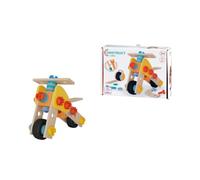 Eichhorn Construct Mini Motorcycle 47-Piece Construction Toy with Rotating Wheels to Promote Motor Skills, Made of FSC Certified Wood, Can be Combined with Other Sets, from 3 Years