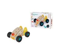 Eichhorn Construct Mini Racing Car - 28-Piece Construction Toy with Movable Wheels to Promote Fine Motor Skills, Concentration and Technology Understanding, FSC Certified Wood, from 3 Years