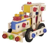 Eichhorn 100039097 Constructor Crane-Versatile Wooden Toy, 170 Pieces, 5 Differe