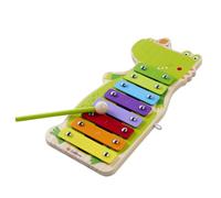 Eichhorn Music Xylophone - Children's Xylophone with 8 Notes, Clapper and Songbook with 5 Songs, Promotes Rhythm Feeling and Hearing, 28 x 13 cm, Made of Plywood, Birch and Metal, from 2 Years