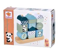 Eichhorn - Panda plug-in game with 14 building blocks to promote hand-eye coordi