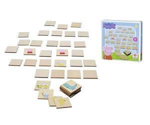 Eichhorn - Peppa Pig Picture Memo Game, 40 Stones with 20 Designs, Promotes Concentration and Memory, 4 x 4 cm, 100% FSC Certified Lime Plywood, from 4 Years