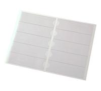 EICHNER 100 Sheets A5 35x115mm Clear Vinyl Self Adhesive Folder Spine Pockets