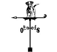 EICOFF Exquisite Metal Weather Vane dog with Roof Mount Weathervane Wind Direction Indicator, Retro Weathercock Metal Weathercock Garden, Creative Wind Vane Stainless Steel for Farm Yard Home Decor