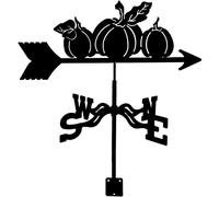 EICOFF Pumpkin Wind Vane Retro Weathervane with Install Bracket Anti-corrosion Wind Direction Indicator for Barn Gazebo Outdoor Garden Yard Decorate