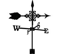 EICOFF Weather Vane Weathervane for Roof - Metal Weather Vane with Arrow Ornament Wind Direction Indicator Garden Stake Wind Vane Measuring Tool