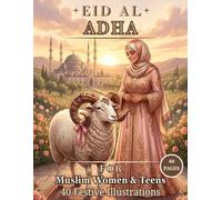 Eid al-Adha Coloring Book for Muslim Women: 40 Illustrations of Sheep, Eid Prayer, Traditional Outfits, Family Gatherings & Festive Feasts - A Joyful Islamic Activity Gift for Teens and Adults