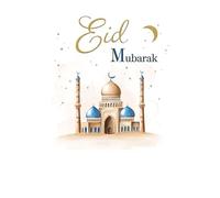 Eid Card, Eid Mubarak Mosque - 7 x 5 inches - Regal Publishing
