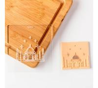 Eid Festival Biscuit Mould Ramadans Cookie Stamp Heat Resistant Plastic Baking Cake Tool Kitchen Cooking Accessories Eid Fondant Cookie Cutter
