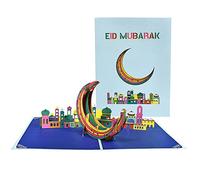 Eid Greeting Card Castles Moon Card Eid Note With Envelope Postcards For Party Decoration Christmas Greeting Cards