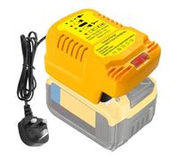 EID Mini Charger for Dewalt 20V/60V Battery, 2A Fast Charger with UK Plug, Compatible with Dewalt DCB112 DCB115 DCB118 DCB107 & 20V DCB200 DCB203 DCB204 DCB206 Batteries (Battery Not Included)