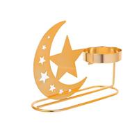 Eid Moon Candle Holder Iron Crescent Table Decor for Tealights