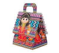 Eid Mubarak Celebration Treat Gift Favour Boxes & Crackers - 12 Pack (Choose your design) (Girls Mosaic Design pack of 12)