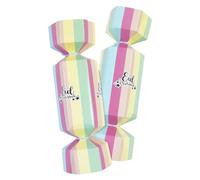 Eid Mubarak Celebration Treat Gift Favour Boxes & Crackers - 12 Pack (Choose your design) (Multicolour Pastel Crackers 12 Pack)