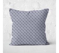 Eid Mubarak Circle Print With Window Square Cushion - 60x60cm - Soft Touch