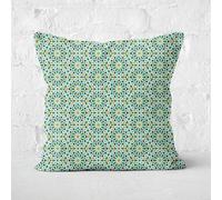 Eid Mubarak Colourful Tile Pattern Square Cushion - 60x60cm - Soft Touch