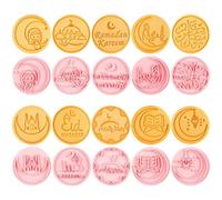 Eid Mubarak Cookie Mold 6pcs Ramadan Kareem Cookie Cutter Plastic Islam Muslim Diy Cake Baking Tool Dessert Supplies