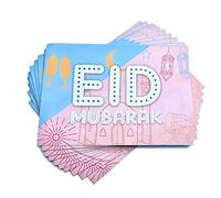 Eid Mubarak Gift Money Envelopes Wallets Eidi - Packet of 10 (Pastel Pink/Blue)