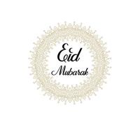 Eid Mubarak Golden Mandala Women's T-Shirt - White - M - White