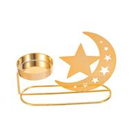 Eid Mubarak Iron Crescent Moon Candle Holder for Tealight LED