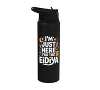 Eid Mubarak Kids Eidiya Funny Happy Eid Al Fitr Eid Al Adha Stainless Steel Insulated Water Bottle