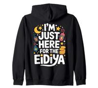 Eid Mubarak Kids Eidiya Funny Happy Eid Al Fitr Eid Al Adha Zip Hoodie