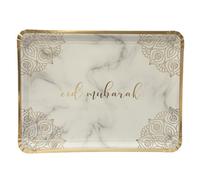 Eid Mubarak Serving Trays (3 Pack) - Marble & Gold