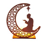 EID Mubarak Wooden Pendant Ramadan Decoration For Home Islamic Muslim Party Decor EID Abaya AL Adha Kareem