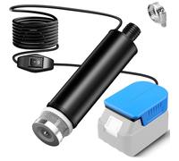 EID Submersible Water Pump for Bosch 18V PBA PSB PSR Battery, 120W 24V Transfer Pump with 5M Head & 30L/MIN Flow, Cordless Sump Pump for Garden Pond Rain Barrel Hot Tub, 4M Cable