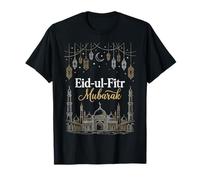 Eid-ul-Fitr Mubarak Islamic Mosque Masjid Muslim Lanterns T-Shirt