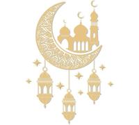 Eid Window Stickers Ramadan Stickers Clings Ramadan Wall Decoration Islam Muslim Party Supplies for Home Eid Mubarak Window Decorations