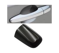 EIDASH Car Exterior Door Handle Cover Car Left Front Outer Door Handle Cover Keyhole Trim Covers Cap Exterior Accessory for Volvo XC60 S60 S60L V40 31349578(Black)