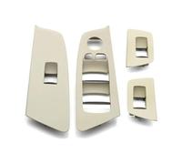 EIDASH Car Inner Trim Door Pull Handle Cover Car Front Rear Door Window Lift Switch Panel Cover Trim for 5 Series M5 G30 G31 F90 525 528 2017-2020 RHD(Oyster 4pcs Set)
