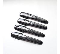 EIDASH Car Inner Trim Door Pull Handle Cover for R&Anger Everest 2006-2011 Chrome Carbon Fiber Car Door Handle Cover Trim Sticker Styling Accessories(3)