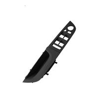 EIDASH Car Inner Trim Door Pull Handle Cover Front Left Door Handle Car Driver Window Switch Cover Panel Trim for E90 3 Series 320 325 330 2005-2011(B Black)
