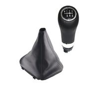 EIDASH Lever Stick Pen Handle Head for C Class W203 S203 CL203 2000-2004 W209 CLK Car Gear Shift Knob Lever Stick Gaiter Boot Cover Collar Leather(8mm Hole Set)