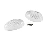 EIDASH Motorcycle Front Rear Indicator Lights For Kawasaki For Ninja 250R For EX250 For Z650RS For W800 For Vulcan For S 650 For VN650 For EN650 Turn Signal Light Motorcycle Lens Cover(Clear,2 PCS)