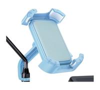 EIDASH Motorcycle Navigation Bracket For 4.7-7.2 Inch Mobile Phone Stand Shockproof Bracket Clip Motorcycle Holder GPS Navigation 360 View Universal Bicycle(S2 Blue)