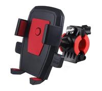 EIDASH Motorcycle Navigation Bracket For 4-7 Inch Phones 20-30mm Handlebar Motorcycle Holder GPS Navigation Bracket Bike Mount With Silicone Cushion Suitable(Red)