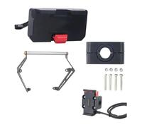 EIDASH Motorcycle Navigation Bracket For TRK702 For TRK702X 2022-up Motorcycle GPS Phone Holder USB Wireless Charger Navigation Bracket Mount(12mm - 1 Set)