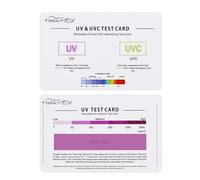 EIDEAL™ | UV & UVC Test Card & UV Intensity Test Card | 3-in-1 UV Test Card | UVA & UVC Light Identifying Card | UV Bulb & LED Intensity Reading Card | UV Dosage Indicator Card | UVB Tester