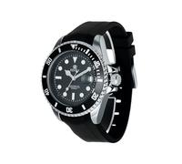 EIDIKA Men's Automatic Mechanical Watch - Submarine Series - Date Calendar, Luminous Hands and Markers, Exhibition Caseback, Water-Resistant, Self-Winding, Sport, 43mm, Black(Black)
