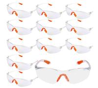 Eidoct 12 Pack Clear Safety Glasses, Kids Safety Goggles Anti, Protective Glasses for Work Construction Laboratory Outdoor Sports Suitable for Welding, Construction, Laboratory, Chemicals, and More