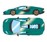 EIDOLON COLLECTION EM740C 1/43 Lamborghini Countach LPI 800-4 2022 Verde Abete Finished Product