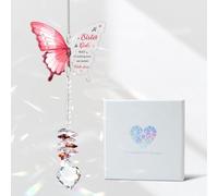 Eidolyss Sister Gifts, Sister Birthday Gifts from Sister Brother Big Sister Little Sister, Sun Catchers Gifts For Sister, Sister-In-Law for Birthday, Thanksgiving Day, Christmas