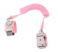 Eidyer Anti Lost Safety Wrist Link Belt, Children Harness Belt Safety Adjustable 1.5M 360 Degree Rotating Wrist Strap, Baby Toddler Reins Safety Strap Leash Walking Hand Belt (1.5M Pink)