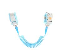 Eidyer Anti Lost Safety Wrist Link Belt, Children Harness Belt Safety Adjustable 2.5M/8.2ft Baby Toddler Reins Safety Strap Leash Walking Hand Belt Elastic Wire Rope Induction Whistle Lock (Blue)