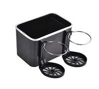 Eidyer Multifunctional Car Armrest Storage Box, Cup Holder Storage Box for Car, Car Armrest Organizer, Universal Foldable DIY Car Seat Tray Organizer-Black