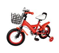 Eieblek 12 Inch Kids Bike, Children Bike with Training Wheel and 500mm Bottle, Child Road Bike, Adjustable Height 6 cm, for Kids 85-105cm Old (Red)
